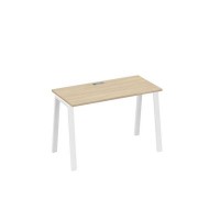 А4 Б3 003 ДК (Дуб скандинавский/Белый) Стол письменный на металлокаркасе TRE