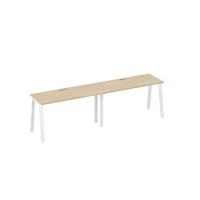 А4 Б3 004-2 ДК (Дуб скандинавский/Белый) Рабочая станция 2х140 опоры TRE