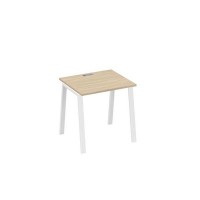 А4 Б3 011 ДК (Дуб скандинавский/Белый) Стол письменный на металлокаркасе TRE