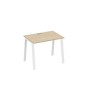 А4 Б3 012 ДК (Дуб скандинавский/Белый) Стол письменный на металлокаркасе TRE
