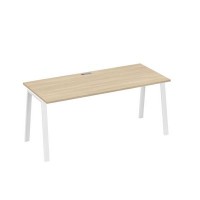 А4 Б3 016 ДК (Дуб скандинавский/Белый) Стол письменный на металлокаркасе TRE