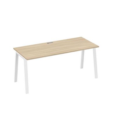 А4 Б3 016 ДК (Дуб скандинавский/Белый) Стол письменный на металлокаркасе TRE