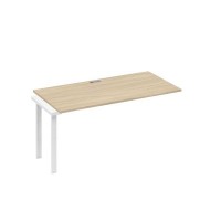 А4 Б3 025-1 ДК (Дуб скандинавский/Белый) Секция стола 160 рабочей станции на каркасе TRE