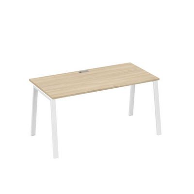 А4 Б3 025 ДК (Дуб скандинавский/Белый) Стол письменный на металлокаркасе TRE