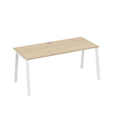 А4 Б3 026 ДК (Дуб скандинавский/Белый) Стол письменный на металлокаркасе TRE