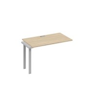 А4 С3 013-1 ДК (Дуб скандинавский/Серый) Секция стола 120 рабочей станции на каркасе TRE