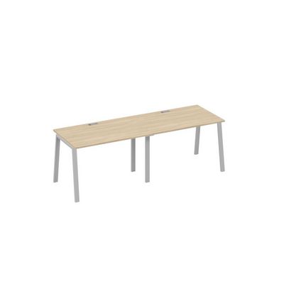 А4 С3 023-2 ДК (Дуб скандинавский/Серый) Рабочая станция 2х120 опоры TRE