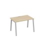 А4 С3 023 ДК (Дуб скандинавский/Серый) Стол письменный на металлокаркасе TRE