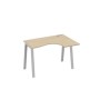 А4 С3 032 ДК (Дуб скандинавский/Серый) Стол эргономичный правый "Классика" на металлокаркасе TRE