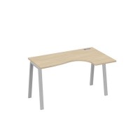 А4 С3 034 ДК (Дуб скандинавский/Серый) Стол эргономичный правый "Классика" на металлокаркасе TRE