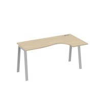 А4 С3 036 ДК (Дуб скандинавский/Серый) Стол эргономичный правый "Классика" на металлокаркасе TRE