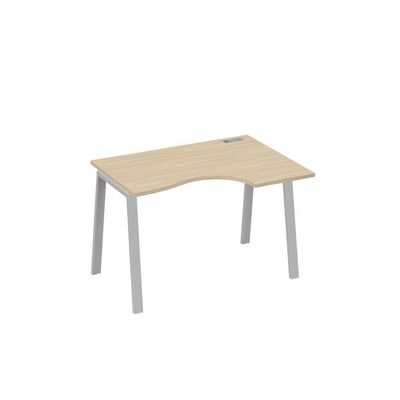 А4 С3 042 ДК (Дуб скандинавский/Серый) Стол эргономичный правый "Классика" на металлокаркасе TRE