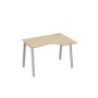 А4 С3 042 ДК (Дуб скандинавский/Серый) Стол эргономичный правый "Классика" на металлокаркасе TRE