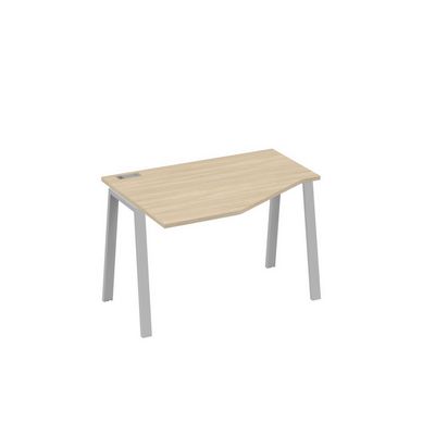 А4 С3 051 ДК (Дуб скандинавский/Серый) Стол эргономичный левый "Техно" на металлокаркасе TRE
