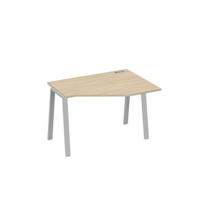 А4 С3 052 ДК (Дуб скандинавский/Серый) Стол эргономичный правый "Техно" на металлокаркасе TRE