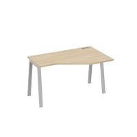 А4 С3 054 ДК (Дуб скандинавский/Серый) Стол эргономичный правый "Техно" на металлокаркасе TRE