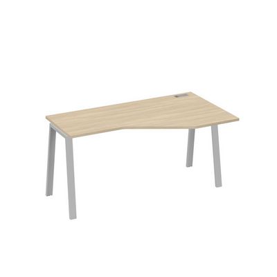 А4 С3 056 ДК (Дуб скандинавский/Серый) Стол эргономичный правый "Техно" на металлокаркасе TRE