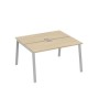 А4 С3 171 ДК (Дуб скандинавский/Серый) Рабочая станция на каркасе TRE столы 2х140