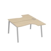 А4 С3 181 ДК (Дуб скандинавский/Серый) Рабочая станция опоры TRE столы 2х140 Классика
