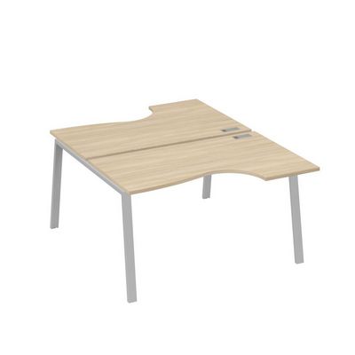 А4 С3 184 ДК (Дуб скандинавский/Серый) Рабочая станция опоры TRE столы 2х140 Классика