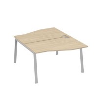 А4 С3 190 ДК (Дуб скандинавский/Серый) Рабочая станция каркас TRE столы 2х140 Техно