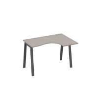 А4 А3 032 МП (Мокко премиум/Антрацит) Стол эргономичный правый "Классика" на металлокаркасе TRE