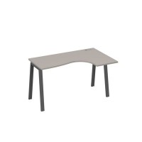 А4 А3 034 МП (Мокко премиум/Антрацит) Стол эргономичный правый "Классика" на металлокаркасе TRE