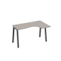 А4 А3 034 МП (Мокко премиум/Антрацит) Стол эргономичный правый "Классика" на металлокаркасе TRE