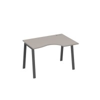 А4 А3 042 МП (Мокко премиум/Антрацит) Стол эргономичный правый "Классика" на металлокаркасе TRE