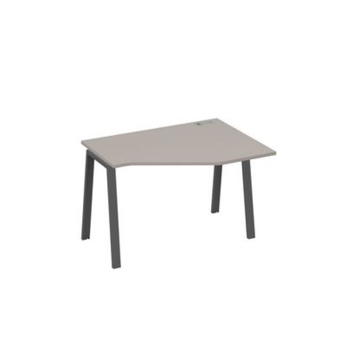 А4 А3 052 МП Стол эргономичный правый "Техно" на металлокаркасе TRE, мокко премиум ЛДСП, металл антрацит