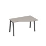 А4 А3 054 МП (Мокко премиум/Антрацит) Стол эргономичный правый "Техно" на металлокаркасе TRE