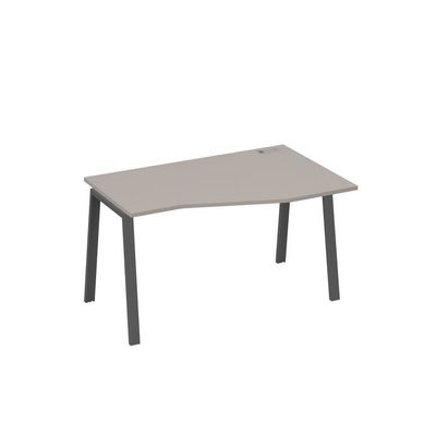 А4 А3 064 МП (Мокко премиум/Антрацит) Стол эргономичный правый "Техно" на металлокаркасе TRE