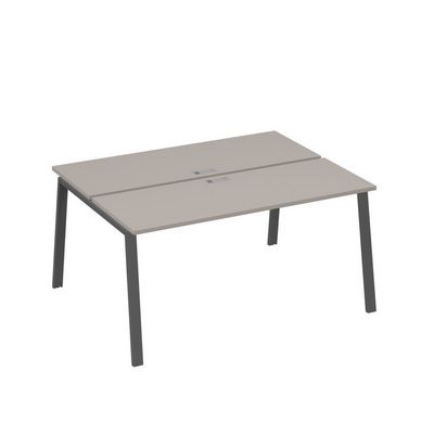 А4 А3 172 МП (Мокко премиум/Антрацит) Рабочая станция на каркасе TRE столы 2х160