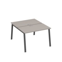 А4 А3 173 МП (Мокко премиум/Антрацит) Рабочая станция на каркасе TRE столы 2х120