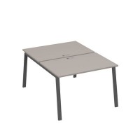 А4 А3 176 МП (Мокко премиум/Антрацит) Рабочая станция на каркасе TRE столы 2х120