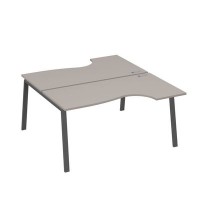 А4 А3 185 МП (Мокко премиум/Антрацит) Рабочая станция опоры TRE столы 2х160 Классика