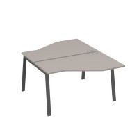 А4 А3 187 МП (Мокко премиум/Антрацит) Рабочая станция опоры TRE со столами Техно 2х140