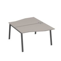 А4 А3 190 МП (Мокко премиум/Антрацит) Рабочая станция каркас TRE столы 2х140 Техно