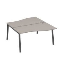 А4 А3 191 МП (Мокко премиум/Антрацит) Рабочая станция каркас TRE столы 2х160 Техно