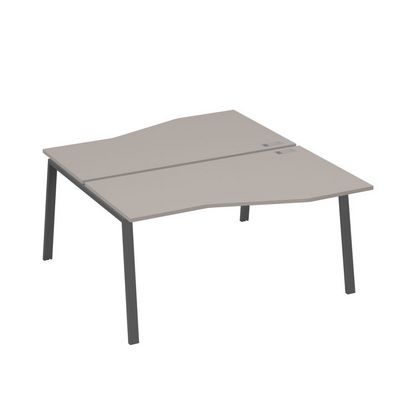 А4 А3 191 МП (Мокко премиум/Антрацит) Рабочая станция каркас TRE столы 2х160 Техно