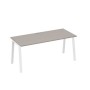 А4 Б3 016 МП (Мокко премиум/Белый) Стол письменный на металлокаркасе TRE