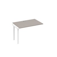А4 Б3 023-1 МП (Мокко премиум/Белый) Секция стола 120 рабочей станции на каркасе TRE