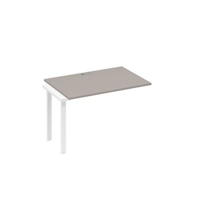 А4 Б3 023-1 МП (Мокко премиум/Белый) Секция стола 120 рабочей станции на каркасе TRE