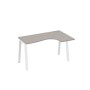 А4 Б3 034 МП (Мокко премиум/Белый) Стол эргономичный правый "Классика" на металлокаркасе TRE