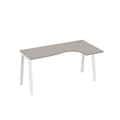 А4 Б3 036 МП (Мокко премиум/Белый) Стол эргономичный правый "Классика" на металлокаркасе TRE