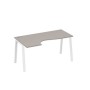 А4 Б3 045 МП (Мокко премиум/Белый) Стол эргономичный левый "Классика" на металлокаркасе TRE