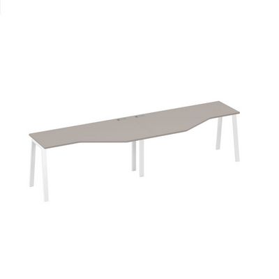 А4 Б3 055-2 МП (Мокко премиум/Белый) Рабочая станция опоры TRE столы Техно 2х160