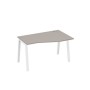 А4 Б3 064 МП (Мокко премиум/Белый) Стол эргономичный правый "Техно" на металлокаркасе TRE