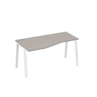 А4 Б3 065 МП (Мокко премиум/Белый) Стол эргономичный левый "Техно" на металлокаркасе TRE