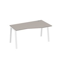 А4 Б3 066 МП (Мокко премиум/Белый) Стол эргономичный правый "Техно" на металлокаркасе TRE